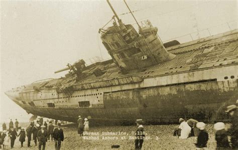 The Beaching Of Submarine Sm U 118 At Hastings