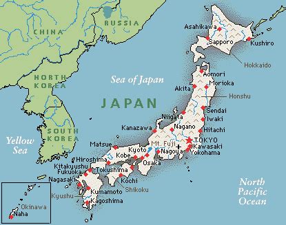 Rivers Of Japan Map