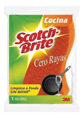 Combo De Fibras Scotch Brite Cero Rayas Caja Con Piezas