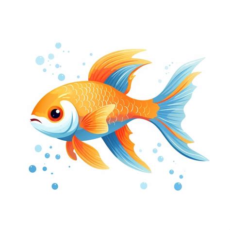 Vector De Dibujos Animados De Peces Vector Premium