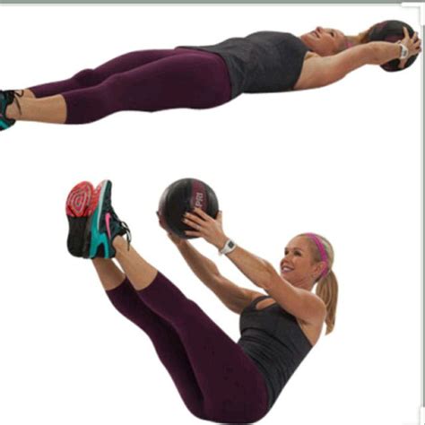 Medicine Ball V Sit Crunches By 𝔻𝕖𝕤𝕖𝕣𝕥 𝔽𝕠𝕩🦊 🌟 Exercise How To Skimble