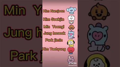 Kim Namjoon Kim Seokjin Min Yoongi Jung Haseok Park Jimin Kim