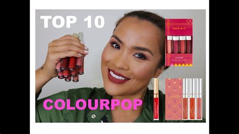 Top 10 Colourpop Liquid Lipsticks 2018 Up And Away Back It Youtube