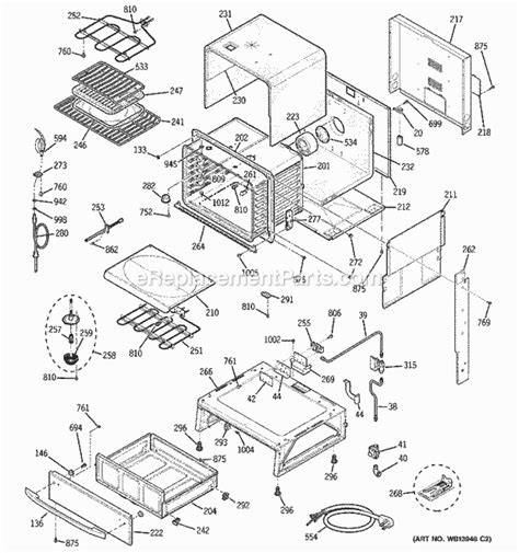 Ge Profile Gas Range Parts Diagram