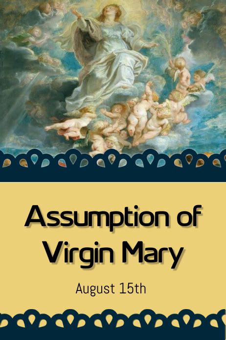 Assumption Of Virgin Mary Template Postermywall