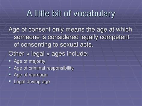 Ppt Age Of Consent And Legal Ages Powerpoint Presentation Free