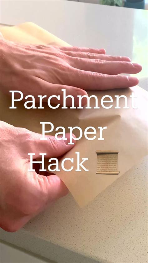 Parchment Paper Hack 📜 | Parchment paper, Parchment, Paper