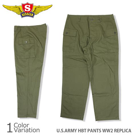 ミリタリーショップ専門店 SWAT SESSLERセスラ U S ARMY HBT PANTS WW2 REPLICA A 2422