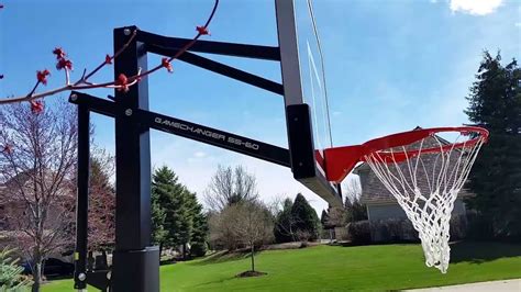 Game Changer Adjustable In Ground Basketball Hoop Youtube