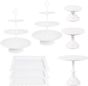 Tchrules Juego De Soportes Para Tartas Mesa De Postre Soporte