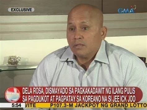 UB Dela Rosa Disymayado Sa Pagkakadawit Ng Ilang Pulis Sa Pagdukot At