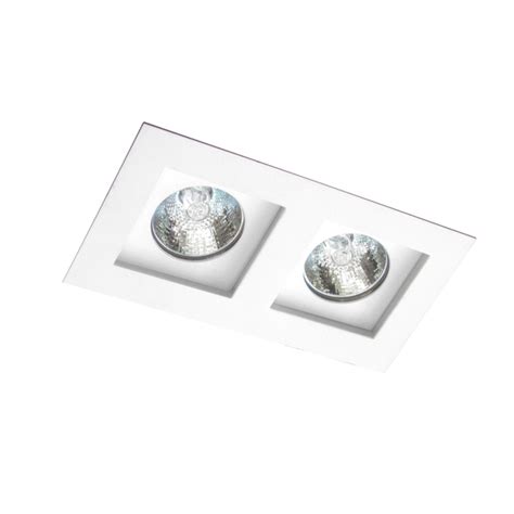 Luminária Spot Embutir Flat 02 Lamp Gu10 Mr16 Dicr Branco 5016 2 Br