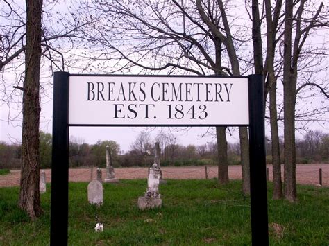 Breaks Cemetery em Crawfordsville Indiana Cemitério Find a Grave