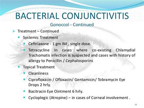 Bacterial Conjunctivitis Treatment