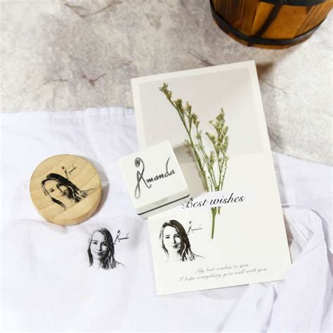 Face Stamp Custom Portrait Stamp Photo Stamp Selfie Stamp