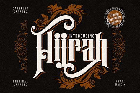 Hijrah Blackletter Font Free Download - Creativetacos