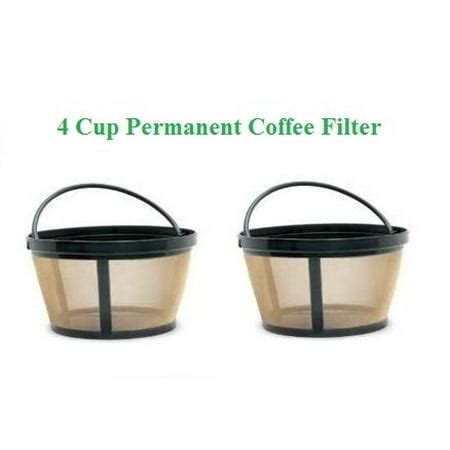 4-Cup Basket Style Permanent Coffee Filters fits Mr. Coffee 4 Cup Coffeemakers, Set of 2 ...