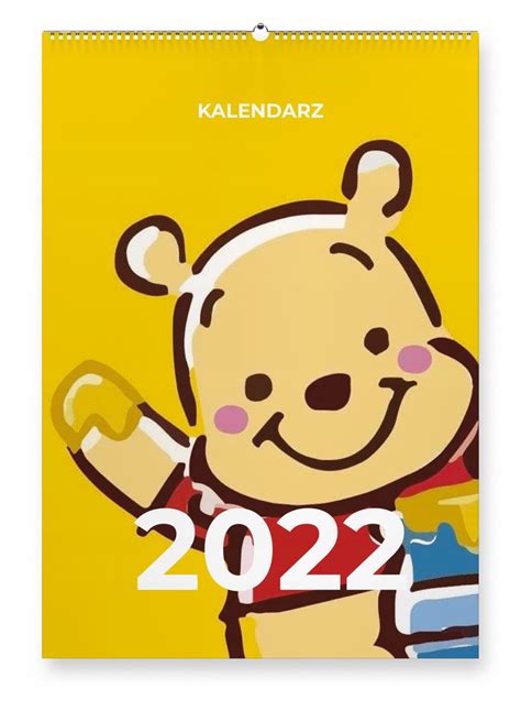 Kalendarz ścienny 2022 KUBUŚ PUCHATEK 13 stron A3 11321143473