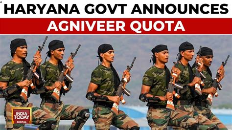 Haryana Govt Announces Quota For Agniveers In Police Mining Guard