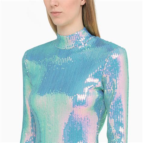 David Koma Iridescent Sequin Mini Dress Thedoublef