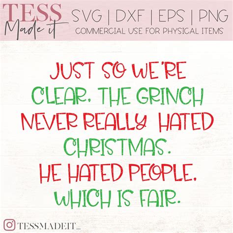 The Grinch SVG - Grinch Saying SVG - Funny Christmas SVG