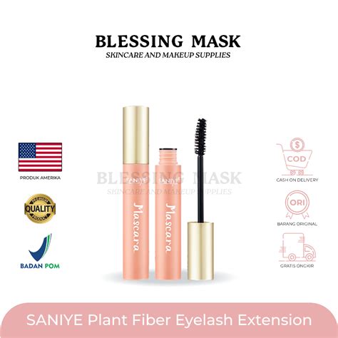 Jual Saniye Plant Fiber Eyelash Extension Waterproof Mascara