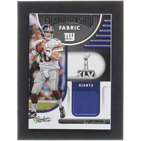 Eli Manning 2022 Absolute Championship Fabric 7 Pristine Auction