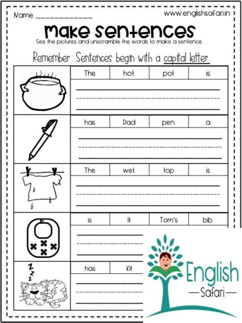 Sentence Starter Worksheets Sentence Starters Worksheets Wor