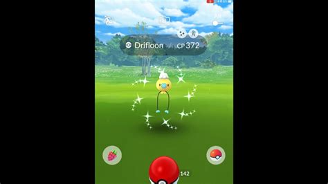 Pokémon Go Shiny Drifloon Catch Golden Shiny Youtube