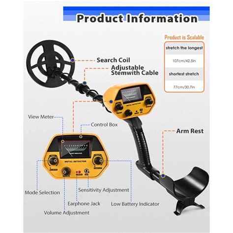 D Tecteurs De M Taux Haute Pr Cision Hauteur R Glable Cm