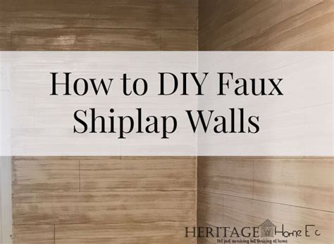 How To Diy Faux Shiplap Walls