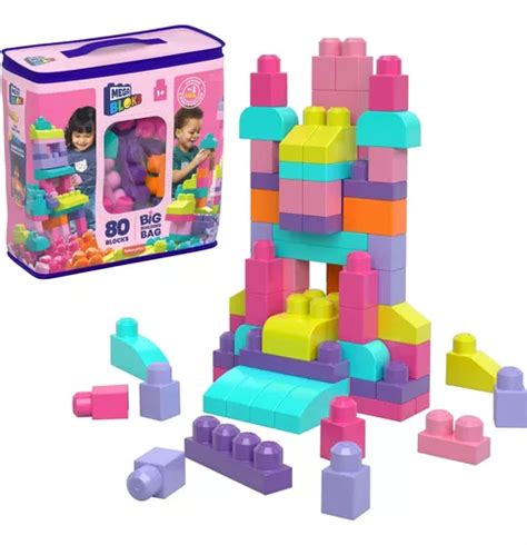 Mega Bloks Sacola De 80 Blocos De Construção Mattel Dch62 Frete grátis