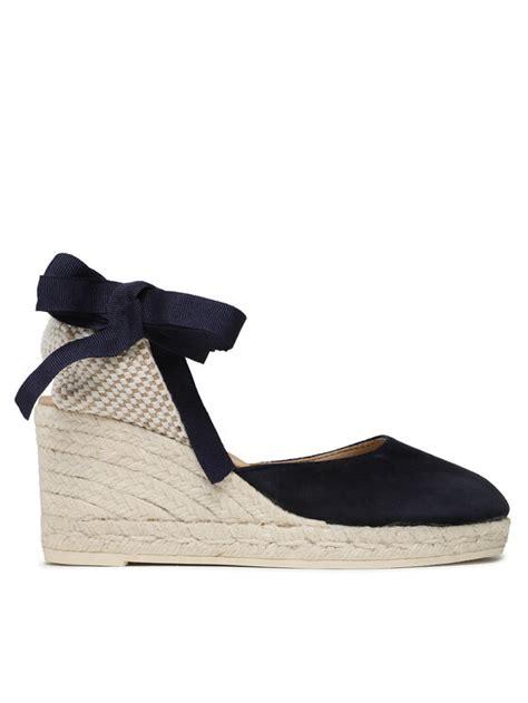 Manebi Espadryle Low Wedge Espadrilles M Wl Granatowy Modivo Pl