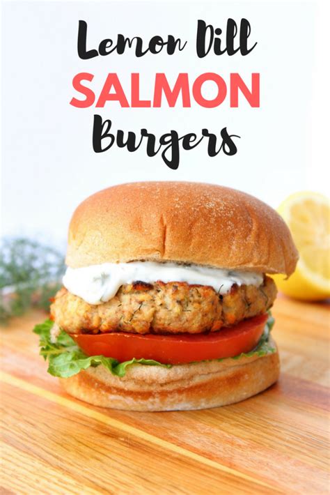 Lemon Dill Salmon Burgers Are A Quick Easy And Affordable Way To Get Your Seafood Fix Thanks