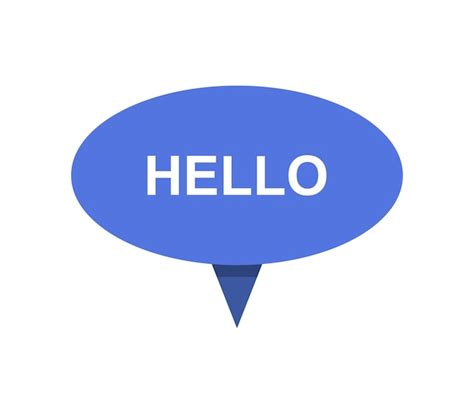 Premium Vector Hello Sign