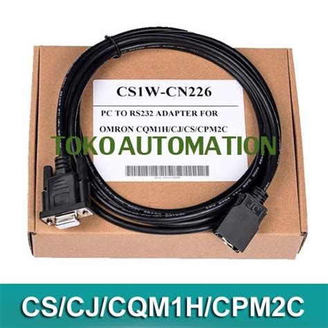 Jual RS232 Cs1w Cn226 Cable Adapter Omron PLC CS CJ Cqm1h Cpm2c PLC