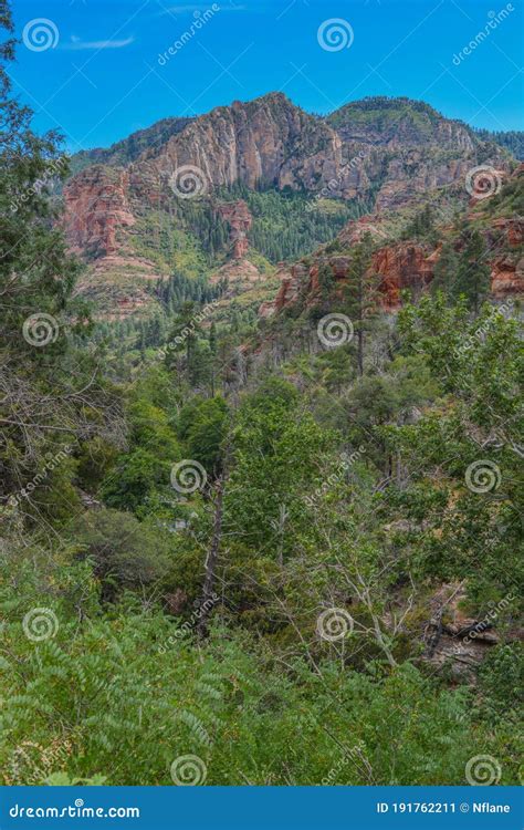 Gorgeous Drive State Route 89a In The Oak Creek Canyon On Coconino