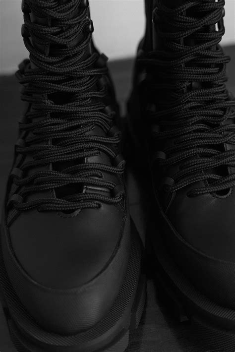 [y S X Both]lace Up Boots 23 Black Y S｜the Shop Yohji Yamamoto