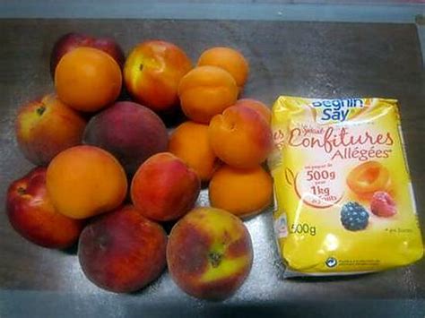 Recette de Confiture abricots pêches brugnons