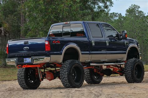 F250 4x4 With a Tall Lift on Nitto Extreme Terrain Tires — CARiD.com ...