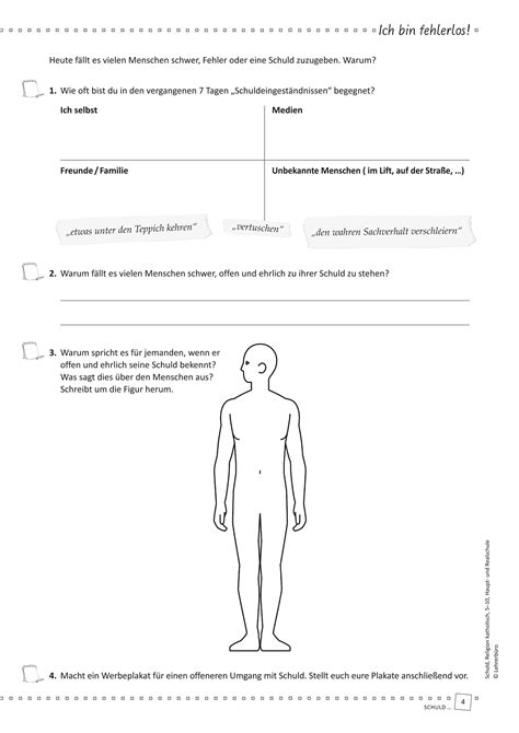 Sekundarstufe Unterrichtsmaterial Religion Mensch