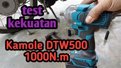 Unboxing Review Dan Test Impact Wrench Kamole DTW500 1000N M YouTube