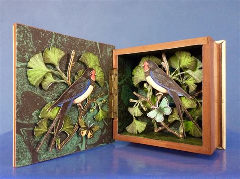 Bird Dioramas Bonkers Clutterbucks Shadow Box Art Collage Art