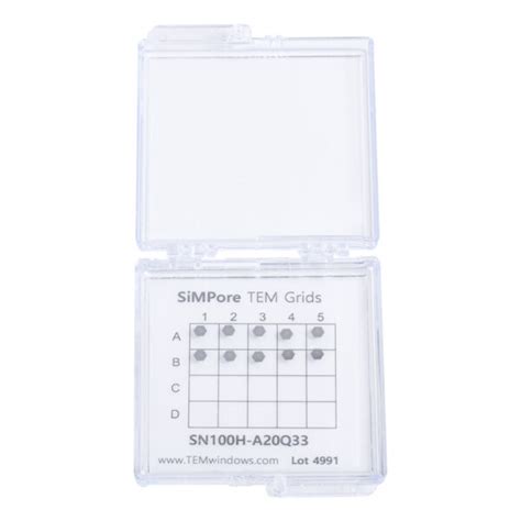 Tem Silicon Nitride Grids 3x3 Windows Simpore