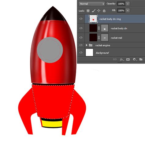 Learn How To Illustrate A Realistic Rocketship In Photoshop Psdfan