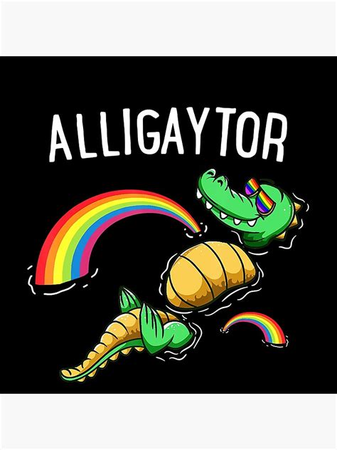 Gay Alligator Lgbt Pride Rainbow Alligaytor Lgbtqia Flag T Shirt Coasters Set Of For Sale