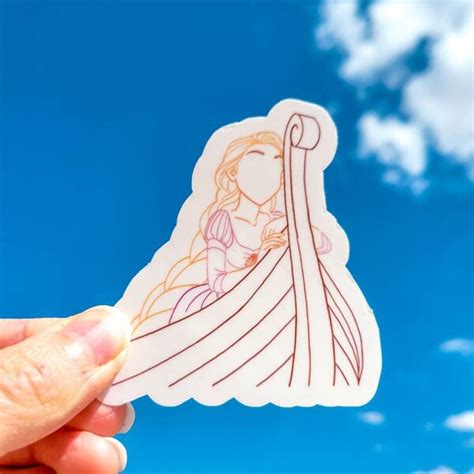 Transparent Rapunzel Stickers Etsy