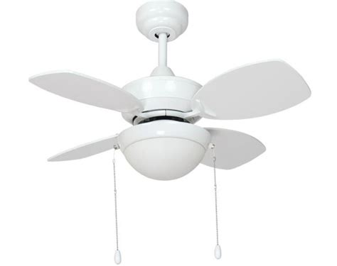 Fantasia Kompact Small 28 Ceiling Fan Led Light Gloss White 115540