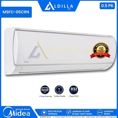 Jual Midea AC 1 2 PK 0 5 PK MSFC 05CRN2 343 Watt GARANSI RESMI