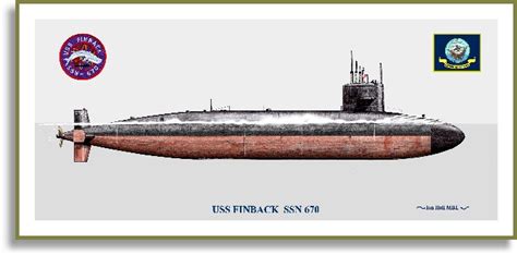 Uss Finback Ssn 670 Print Submarines A F